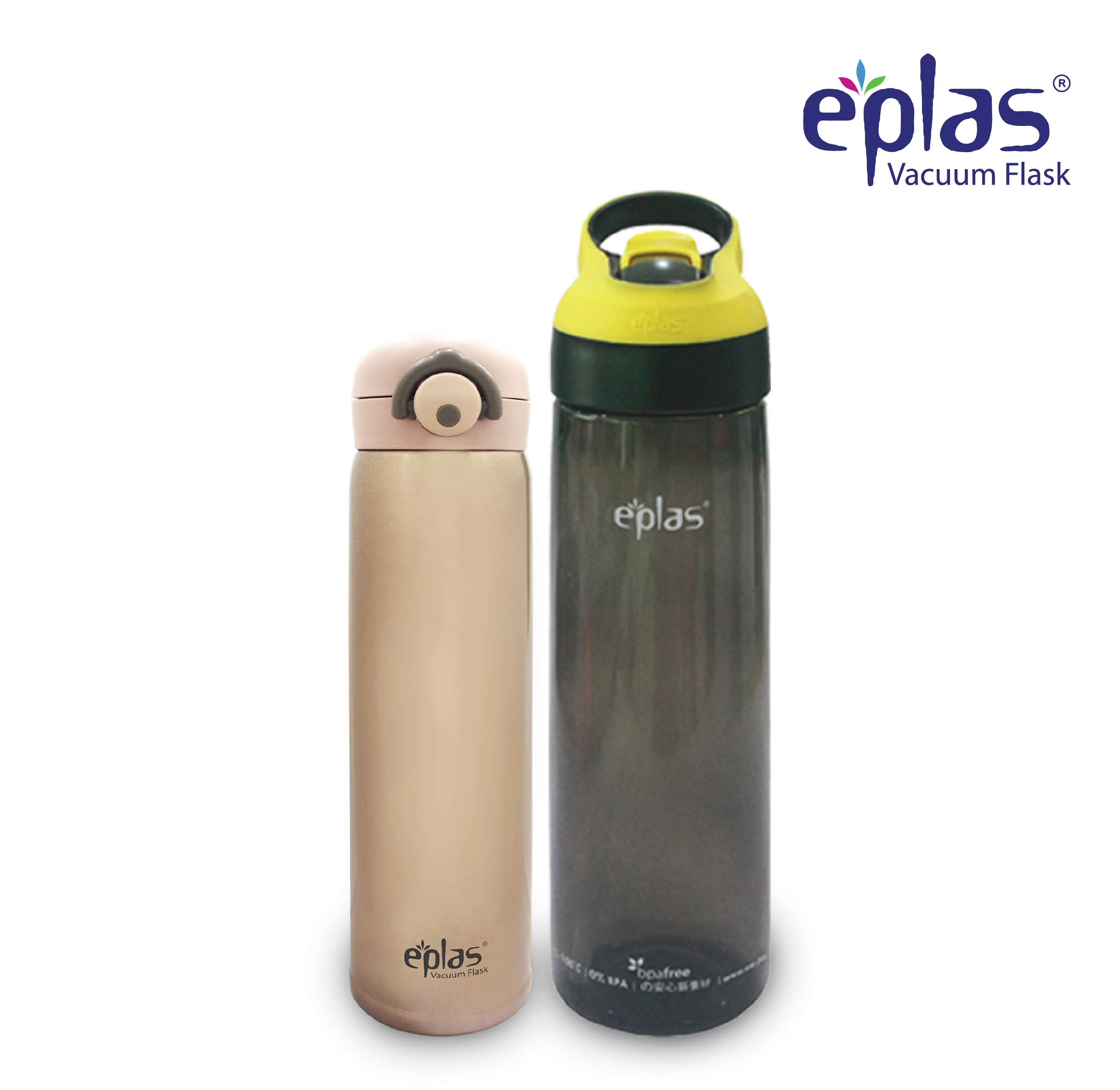 EPLAS Offer Pack 2 In 1 Flask & Water Bottle Set, 500+850ML, Botol Air, Tumbler, Thermal Flask