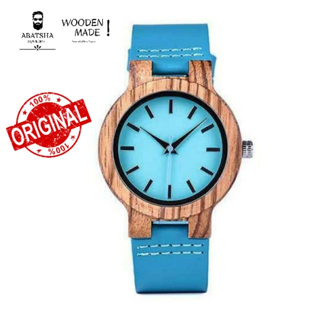 JAM TANGAN WANITA KAYU / JAM ORIGINAL / WOODEN WATCH / SIMPLE / ELEGAN / BOBO BIRD /