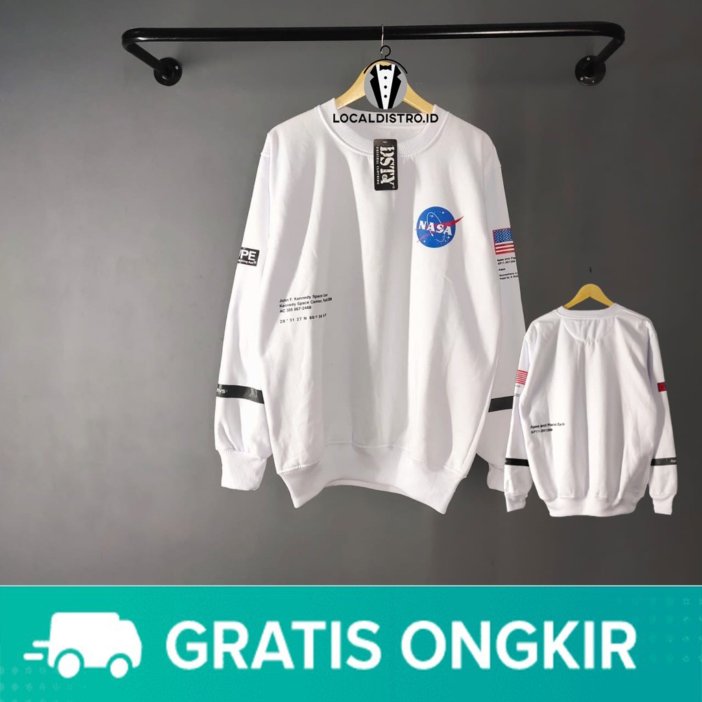 CREWNECK NASA PRIA / CREWNECK NASA WANITA / CREWNEK NASA FULL TAG H&amp;M