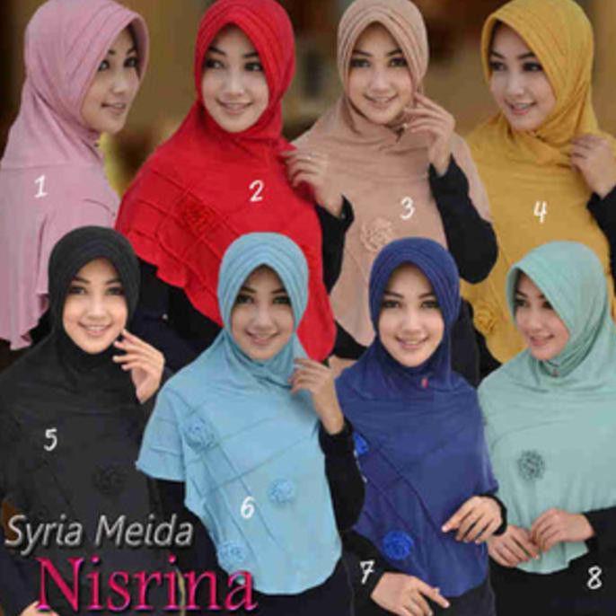 Jilbab Syari Syria Meida Nisrina / Bergo Syria Meida Nisrina / Bergo Meida YLS164 (BEST SELLER)