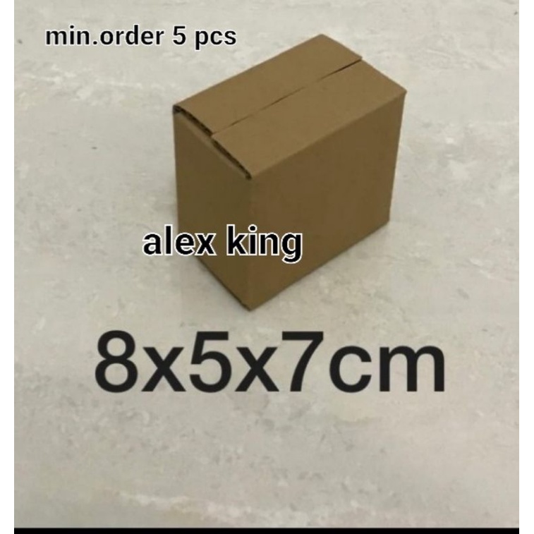 

Kardus / box / 8x5x7 cm / karton packing polos baru ST