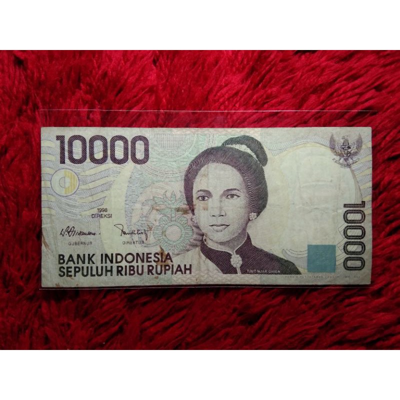 Uang Kuno 10000 rupiah1998