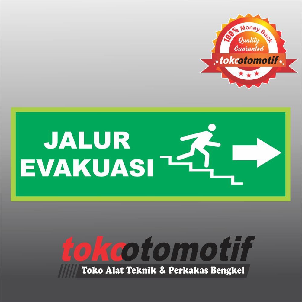 

Sticker Safety Sign K3 Tanda Arah Jalur Evakuasi - Panah Kanan