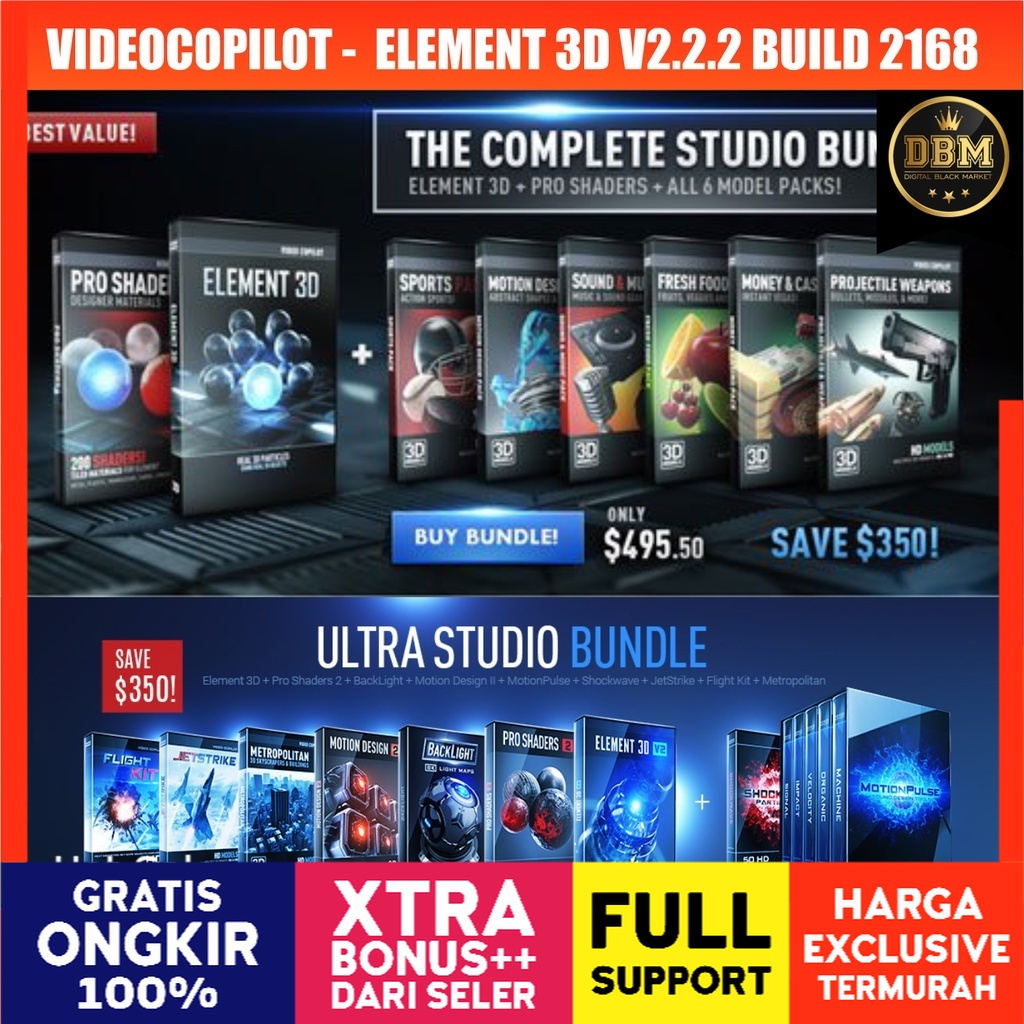 Video Copilot - Element 3D (Ultra 3D Bundle) - Plugins