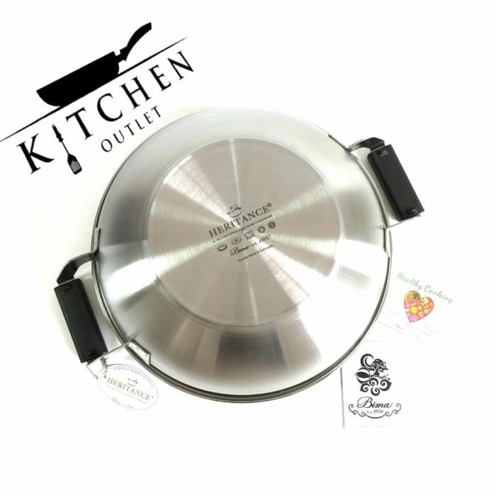 Bima Heritance Classic Wok Wajan Kuali Stainless 32Cm