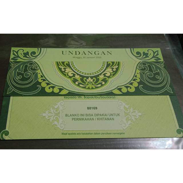 Blangko Undangan Erba 88169 (FREE PLASTIK OPP)