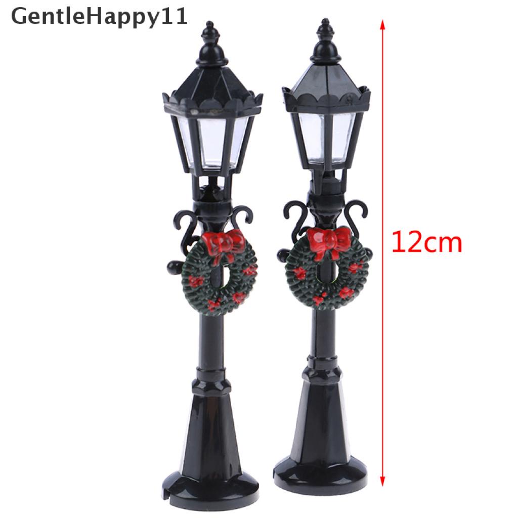 Gentlehappy Mainan Miniatur Lampu Jalan / Taman Skala 1: 12 Untuk Dekorasi Rumah Boneka