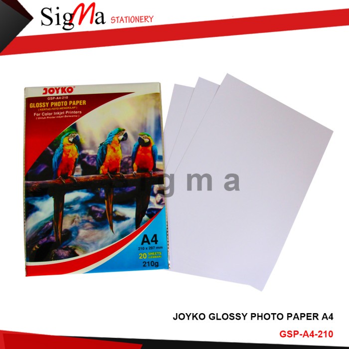 

Senikertas- Kertas Foto A4 Tebal Joyko 210 Gr Gsm Gram Coral Glossy Photo Paper -Kertas-Seni.
