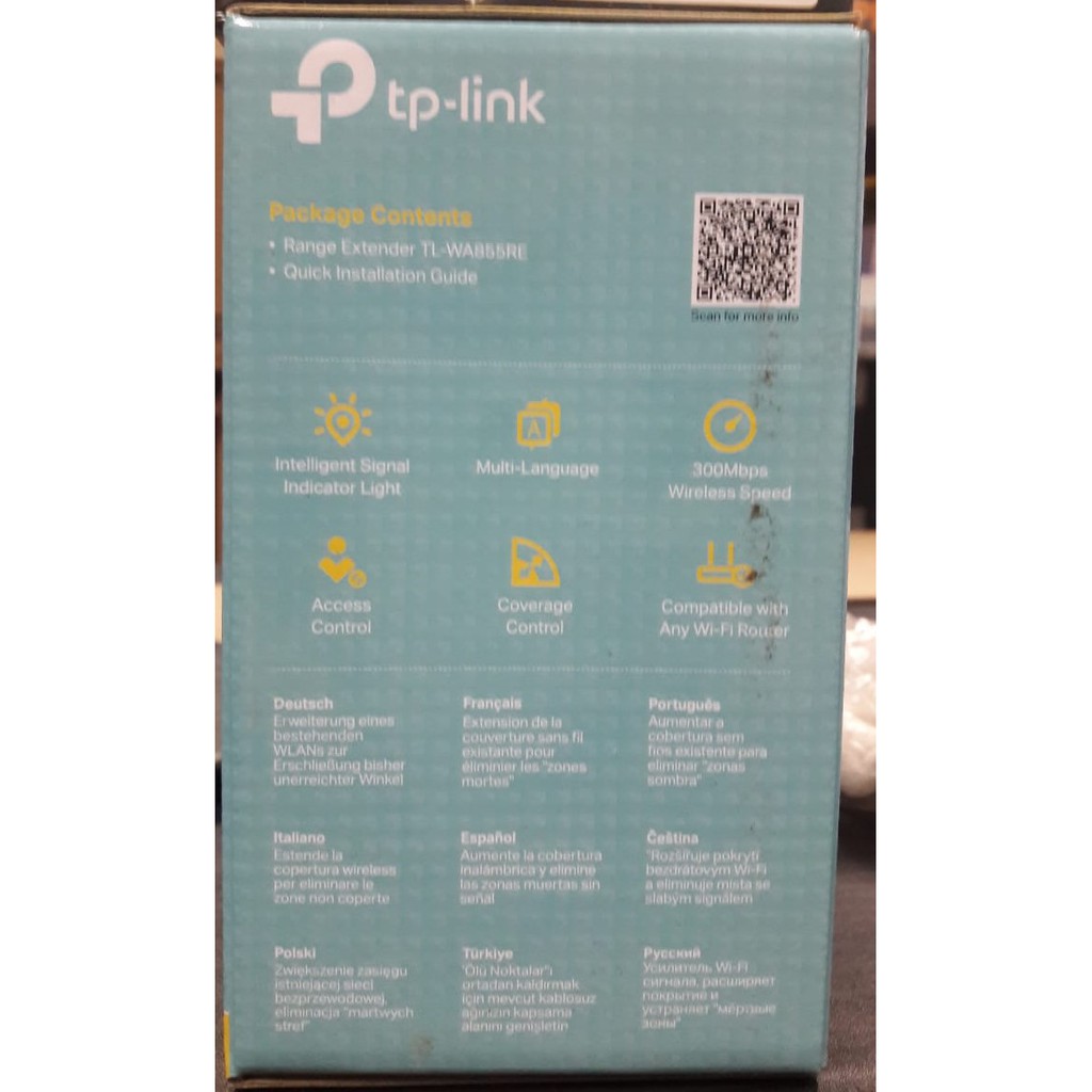 TPLink TL-WA855RE 300Mbps Wi-Fi Range Extender Repeater TLWA855RE