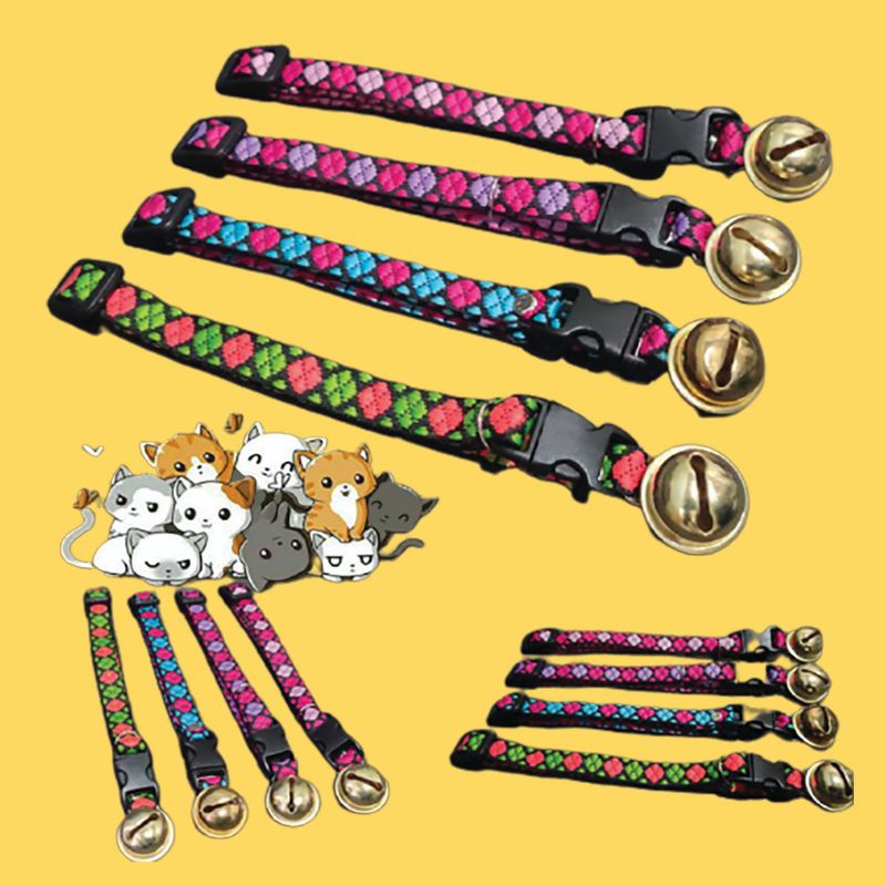 Kalung Kucing Anjing Kelinci Motif Lonceng BESAR 20 mm KALUNG MOTIF LONCENG