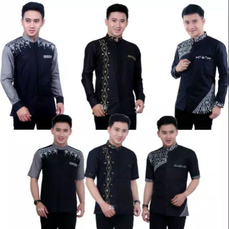 BAJU MUSLIM / KOKOMURAH / BAJU KOKO KOMBINASI BATIK