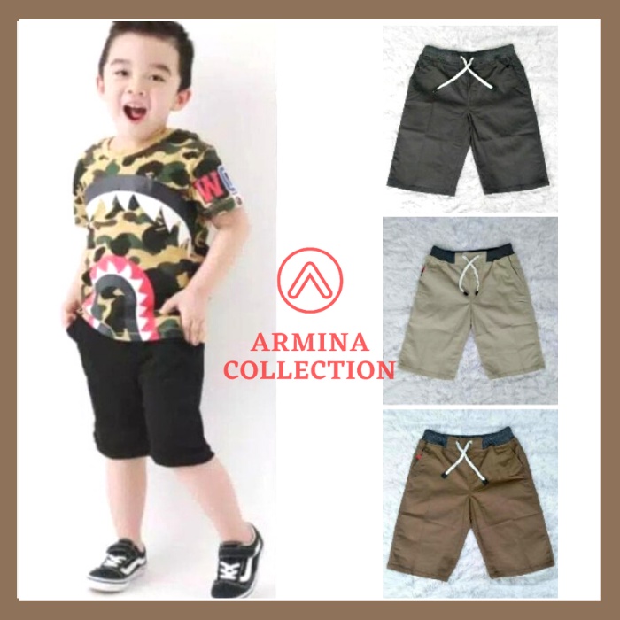 Celana pendek anak laki-laki / Celana Chinos anak laki laki / Celana kolor anak cowok / Celana murah