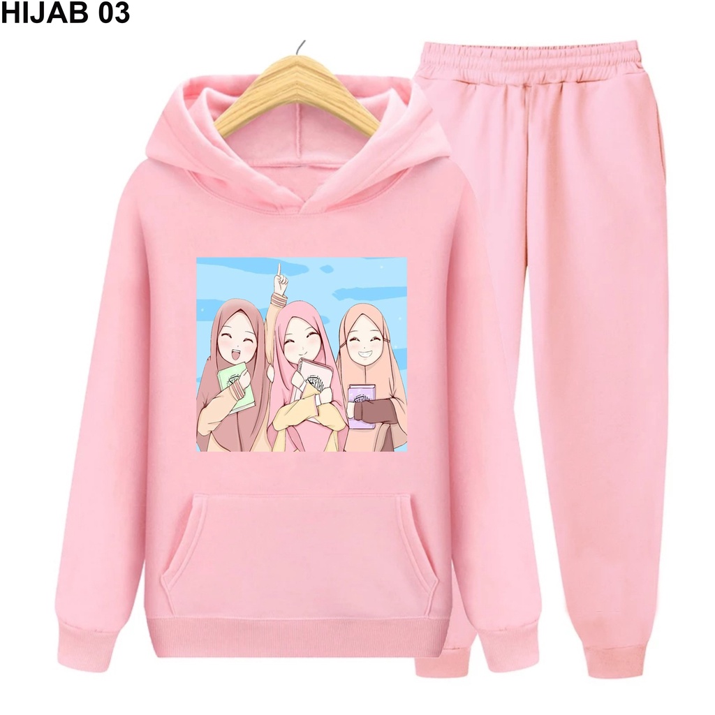 YMF - Setelan Sweater Hoodie Hijab | Anak-Remaja ( SET Hoodie - HIJAB EDITION )®