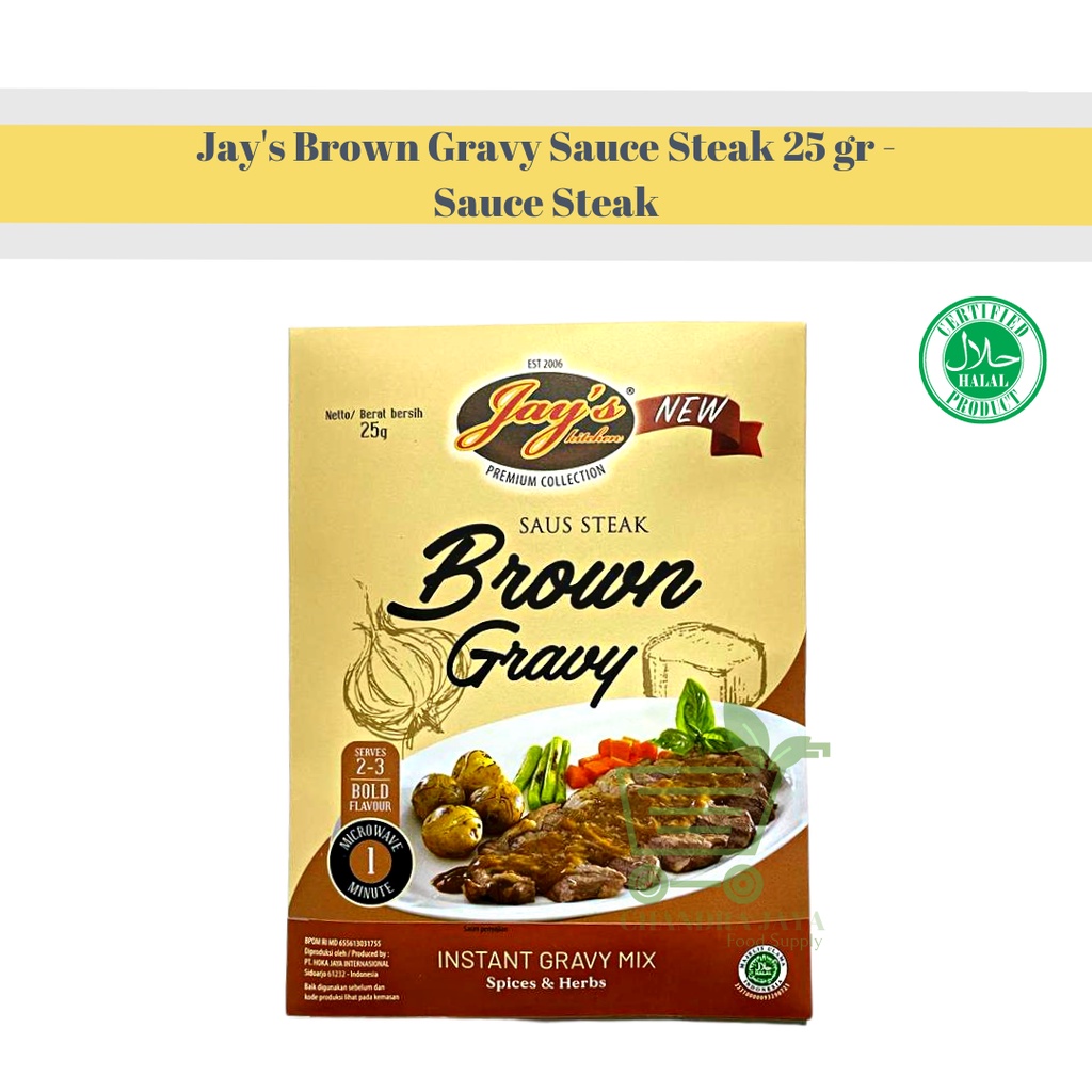 

Jay's Brown Gravy Sauce Steak 25 gr - Sauce Steak