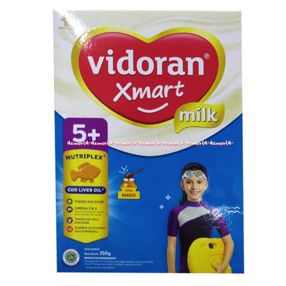 Vidoran Xmart 5+ Milk Rasa Madu Vanilla 5 325gr Susu Untuk 5tahun Fidoran Smart 5 Plus Vidoran 5 Vanila