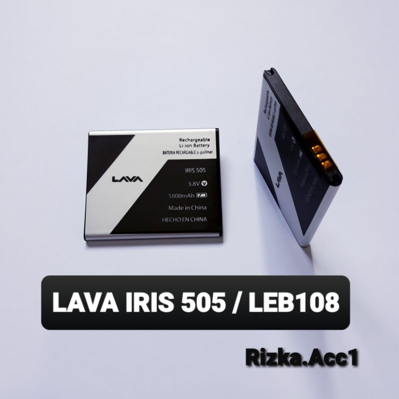 Baterai Batre Lava Iris 505 / Lava LEB108 LEB 108 Original Battery Hp