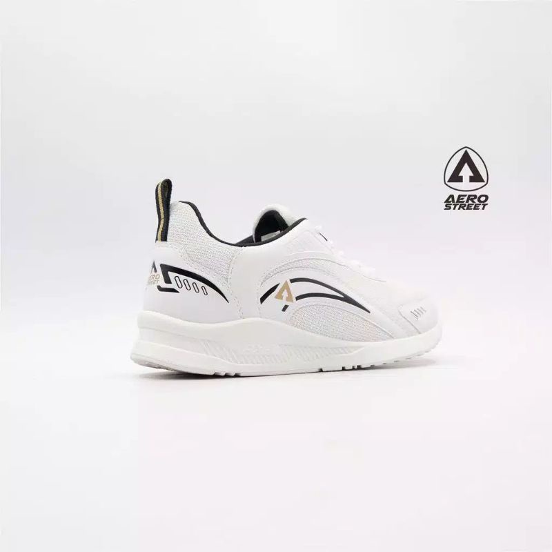 Aerostreet 39-42 Leopard Putih - Sepatu Sneakers Casual Sport Sekolah Pria Wanita Aero Street