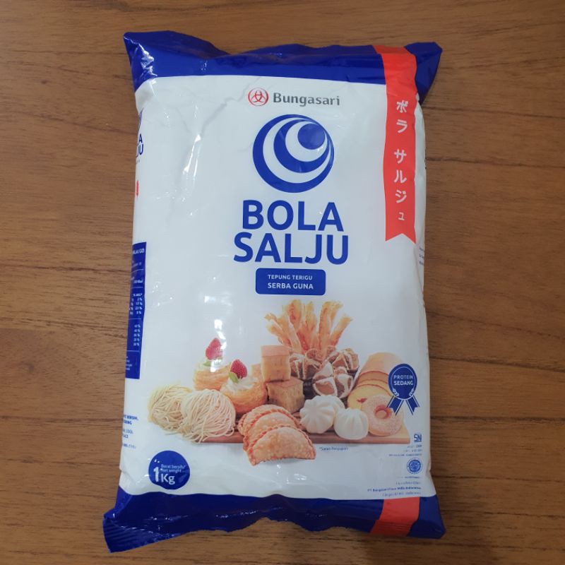 

Tepung terigu Bola Salju kemasan pabrik 1 Kilogram
