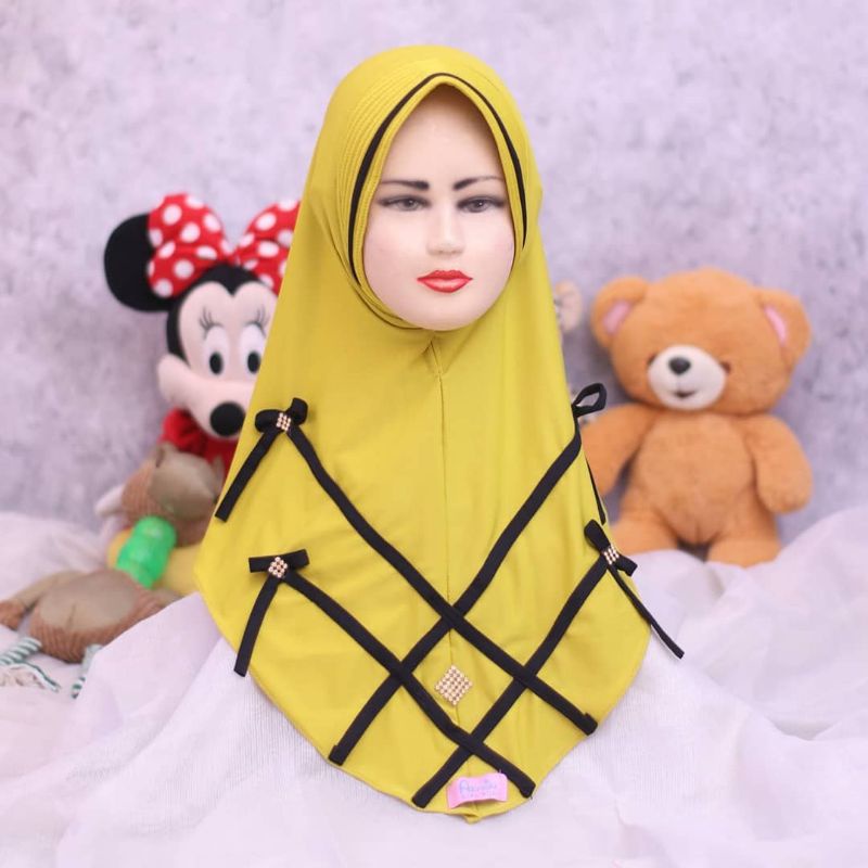jilbab anak pita silang by azvhira kids hijab