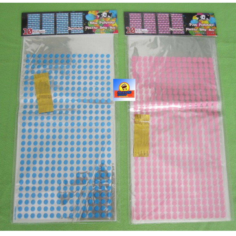 

Plastik Souvenir/bingkisan/kado/ulang tahun/polkadot/bungkus