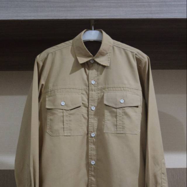 Kemeja Taktikal Cream