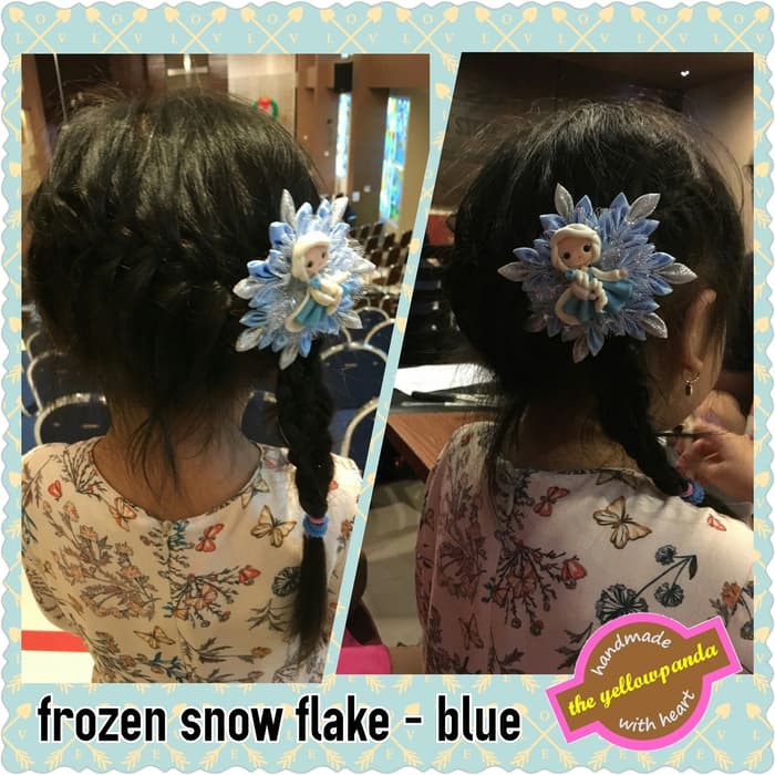 

terlaris Hairbow : Frozen Snowflake - Blue murah