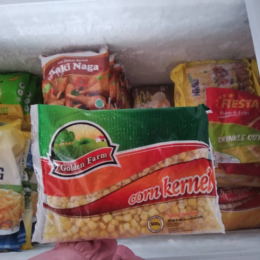 GOLDEN FARM JAGUNG 500GR SWEETCORN MIX VEGETABLE KERNEL PIPIL MANIS FROZEN FOOD HALAL BOGOR