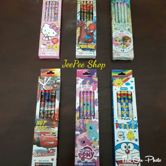 

Pensil Kayu Karakter - Pensil Kayu Karakter Murah - Alat Tulis Murah - Pensil Isi 12 Pcs