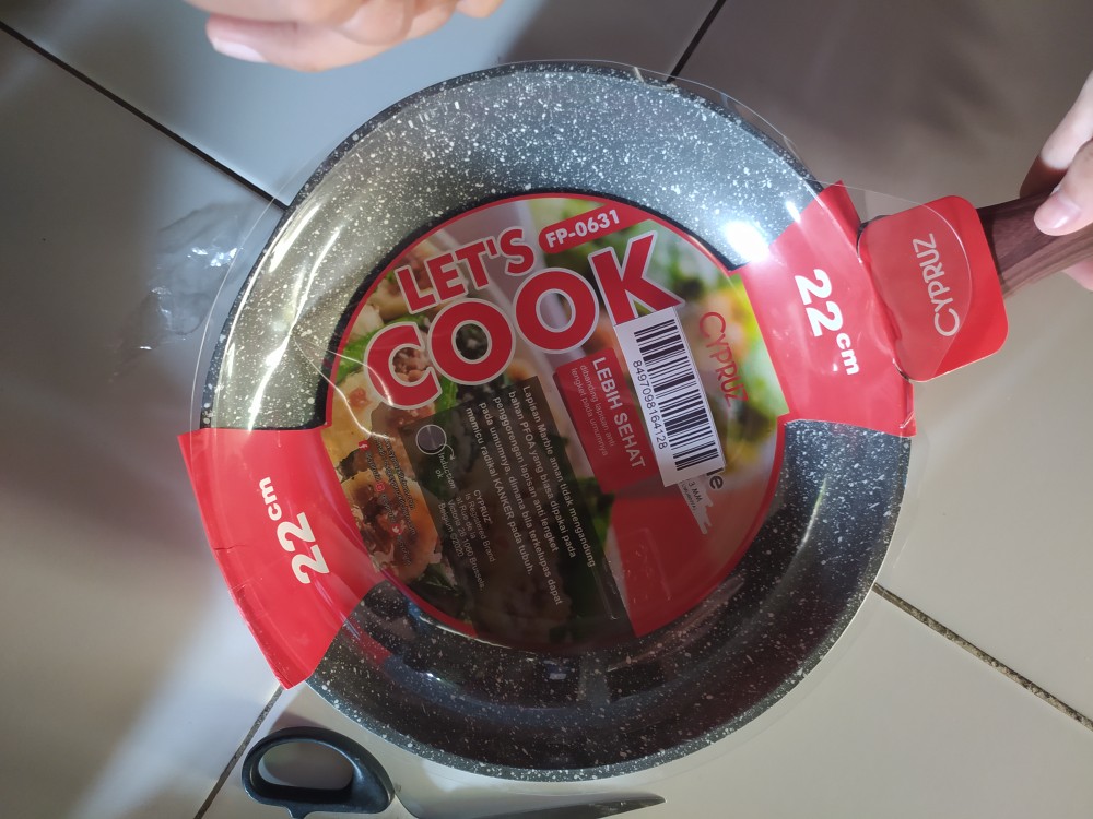Cypruz Fry Pan Induksi Marble Series 22cm Fp-0631