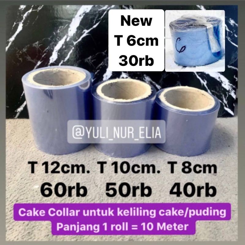 

RB Cake Collar 6cm Mika untuk sekeliling cake puding panjang 10 Meter