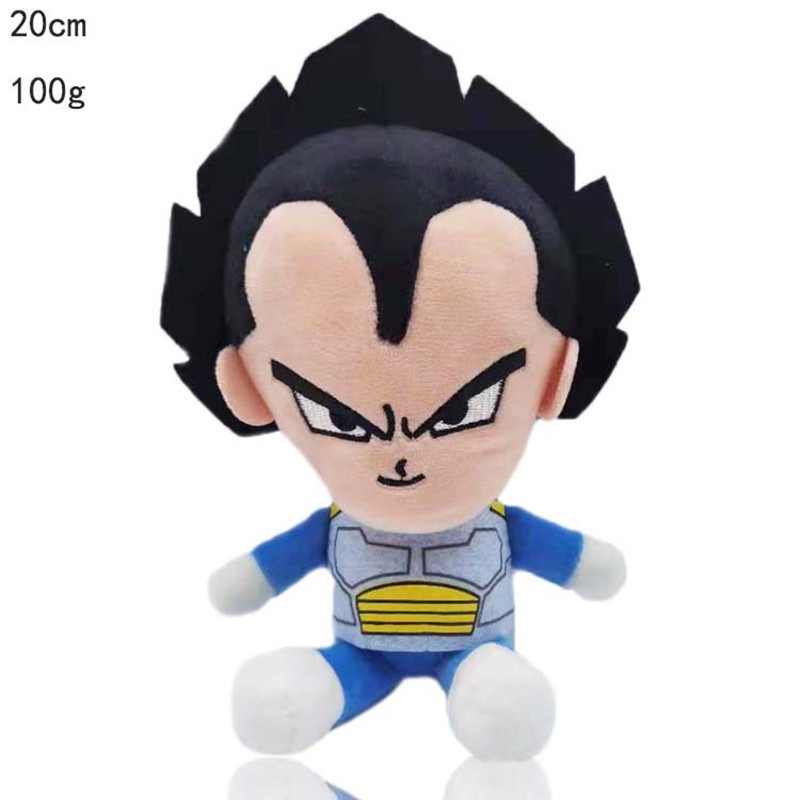 Mainan Boneka Stuffed Plush Dragon Ball Super Saiyan Goku Vegeta Bick Majin Buu Trunks 20CM Untuk Anak