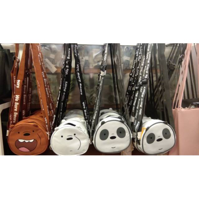 Tas anak | we bare bears crossbody bag miniso