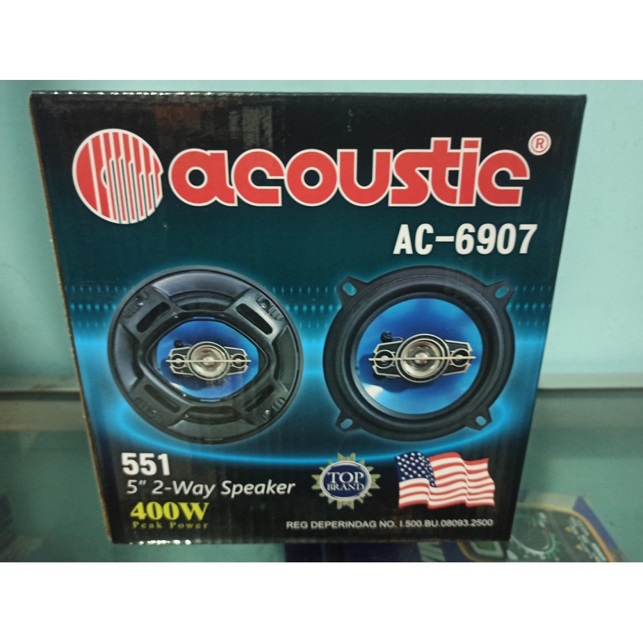 Speaker 2 way 400w COAXIAL 5inch ACOUSTIC 551 MANTAP