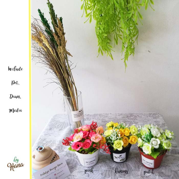 Bunga mawar plastik dekorasi rumah / bunga plastik/mawar hias dekorasi rumah