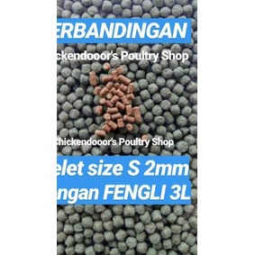 ❂ FENGLI 3L FENG LI 3 pakan tenggelam sinking feed pelet udang 1kg lobster air tawar dewasa ikan kok