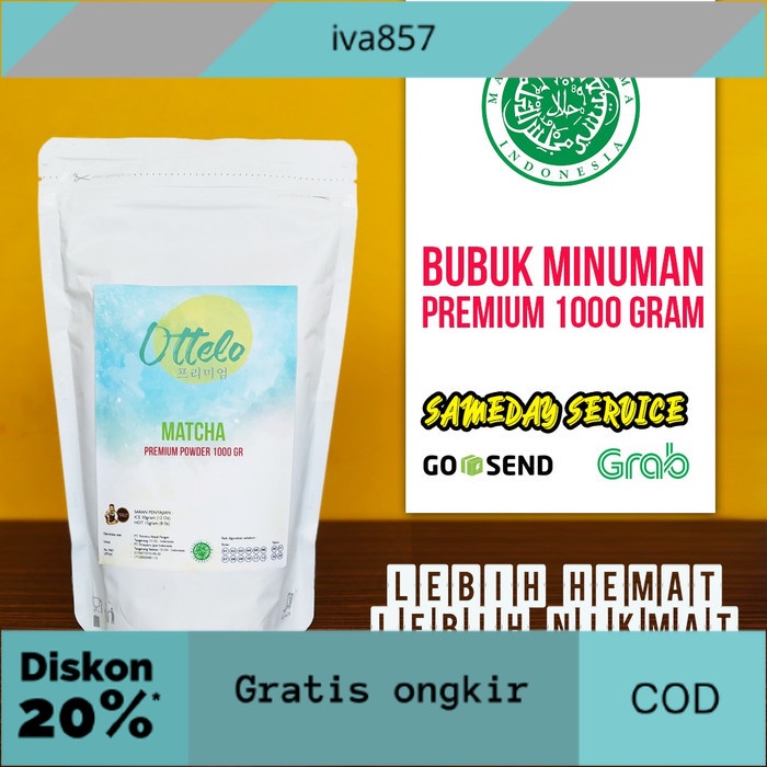 

PROMO Ottelo matcha powder 1 kg GRATIS ONGKIR