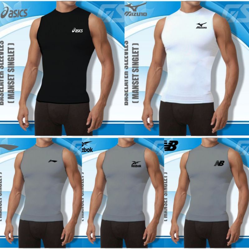 Baju Kaos Singlet Voli Badminton atasan olahraga pria kensi
