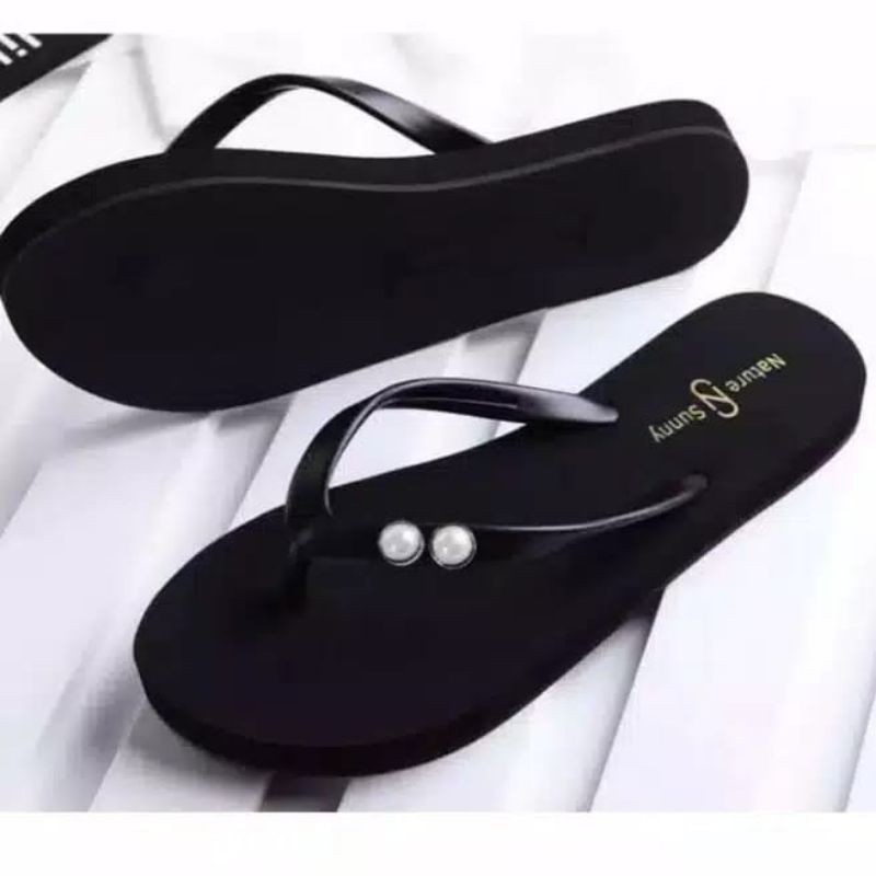 Sandal Wanita jepit Mutiara