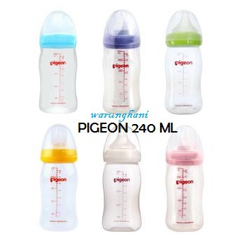 Botol Susu Pigeon Wideneck 240ml Original Nipple Peristaltic Plus