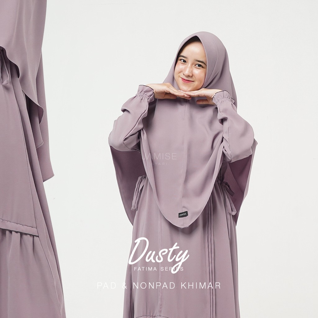 Jamise I Fatima Series I Gamis Set - Dusty-2