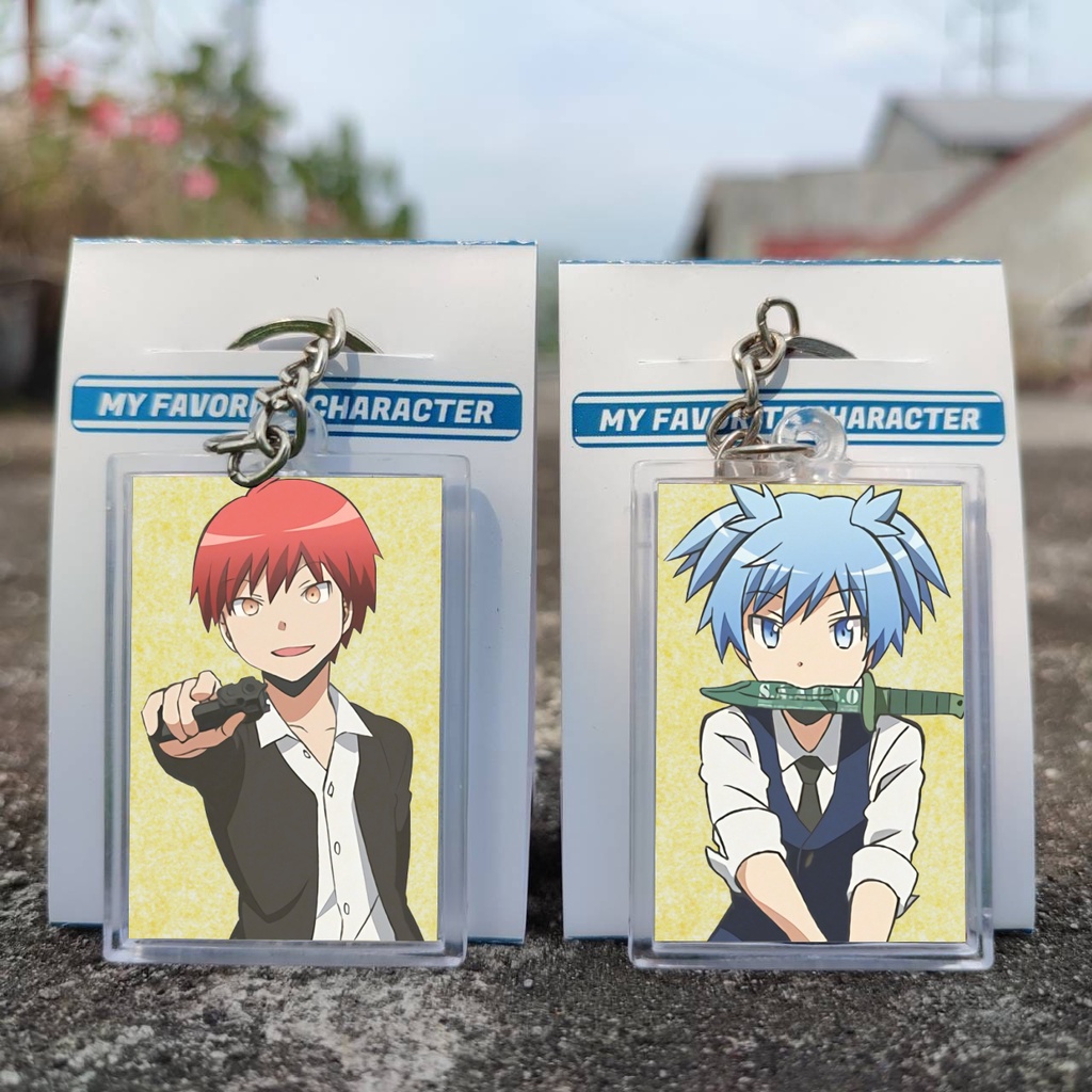 Keychain Anime Assassination Classroom - Ganci Anime Ansatsu Kyoushitsu - Gantungan Kunci - Karma - 