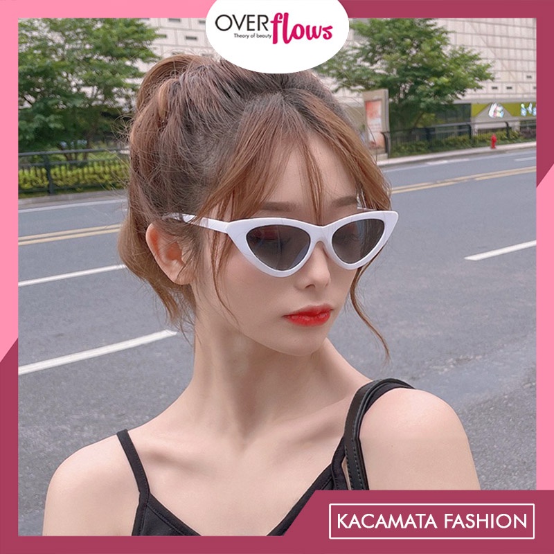 OVERFLOWS.ID Cat Eyeglasses kacamata fashion wanita lucu model kucing kacamata ala korea