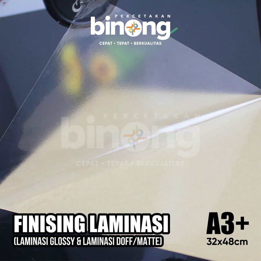 

Finishing Laminasi Glossy - Doff