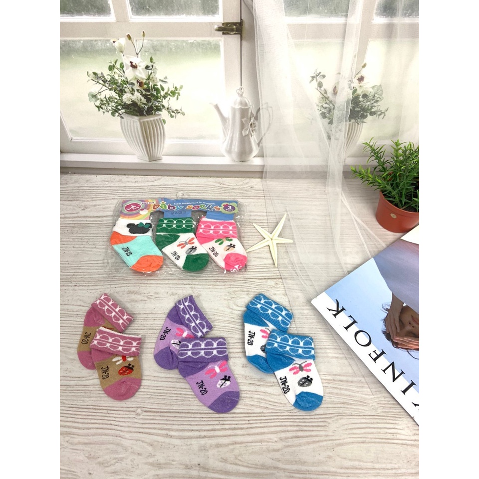 KAOS KAKI ANAK BAYI BABY POLOS UNTUK 0-6 BULAN