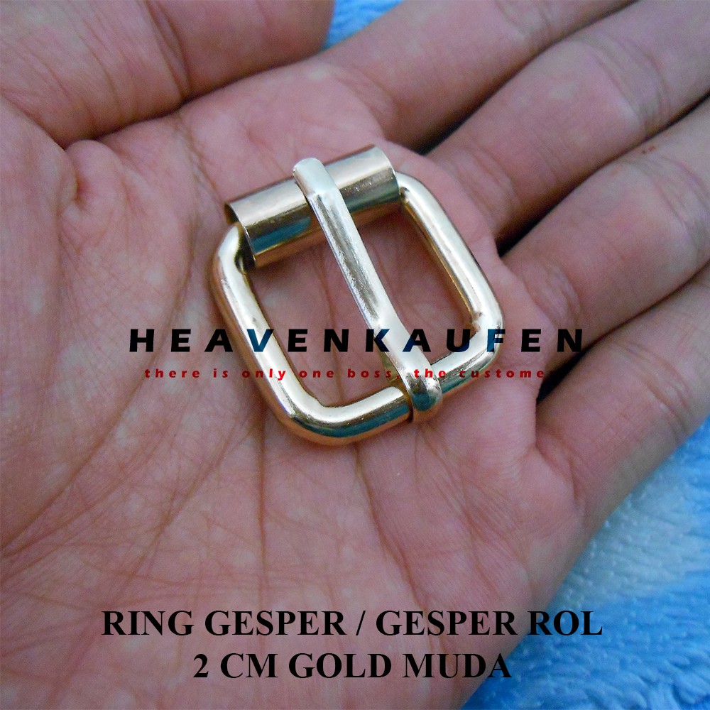 Ring Gesper / Gesper Rol Tas 2 cm Gold Muda Emas Muda