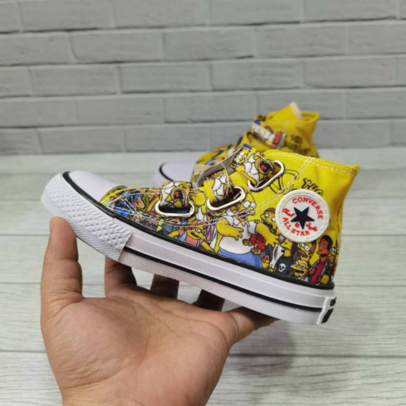 CONVERSE ALL STAR THE SIMPSON HIGH KUNING Sepatu Anak Laki Laki Murah Dan Berkualitas Casual Trendy