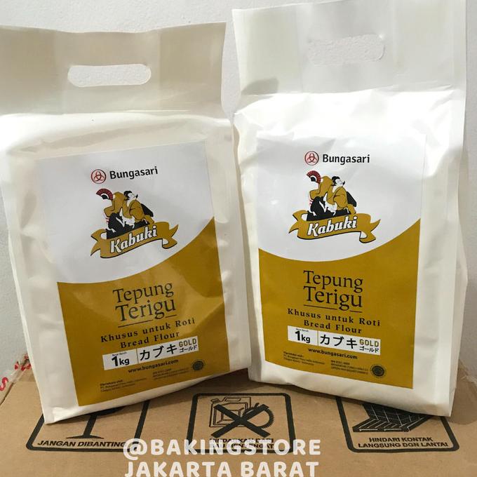 

Tepung Terigu Kabuki Gold Super Premium Khusus Roti 1 KG