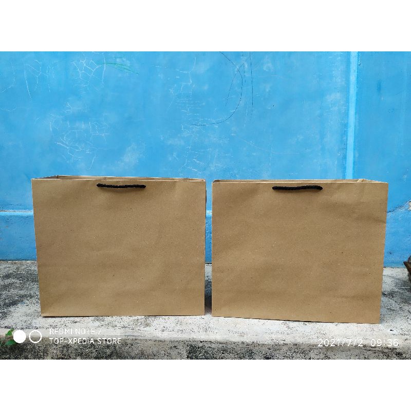 

READY STOK Paperbag Kraft Coklat 150gsm uk P30xL10xT25 POLOS