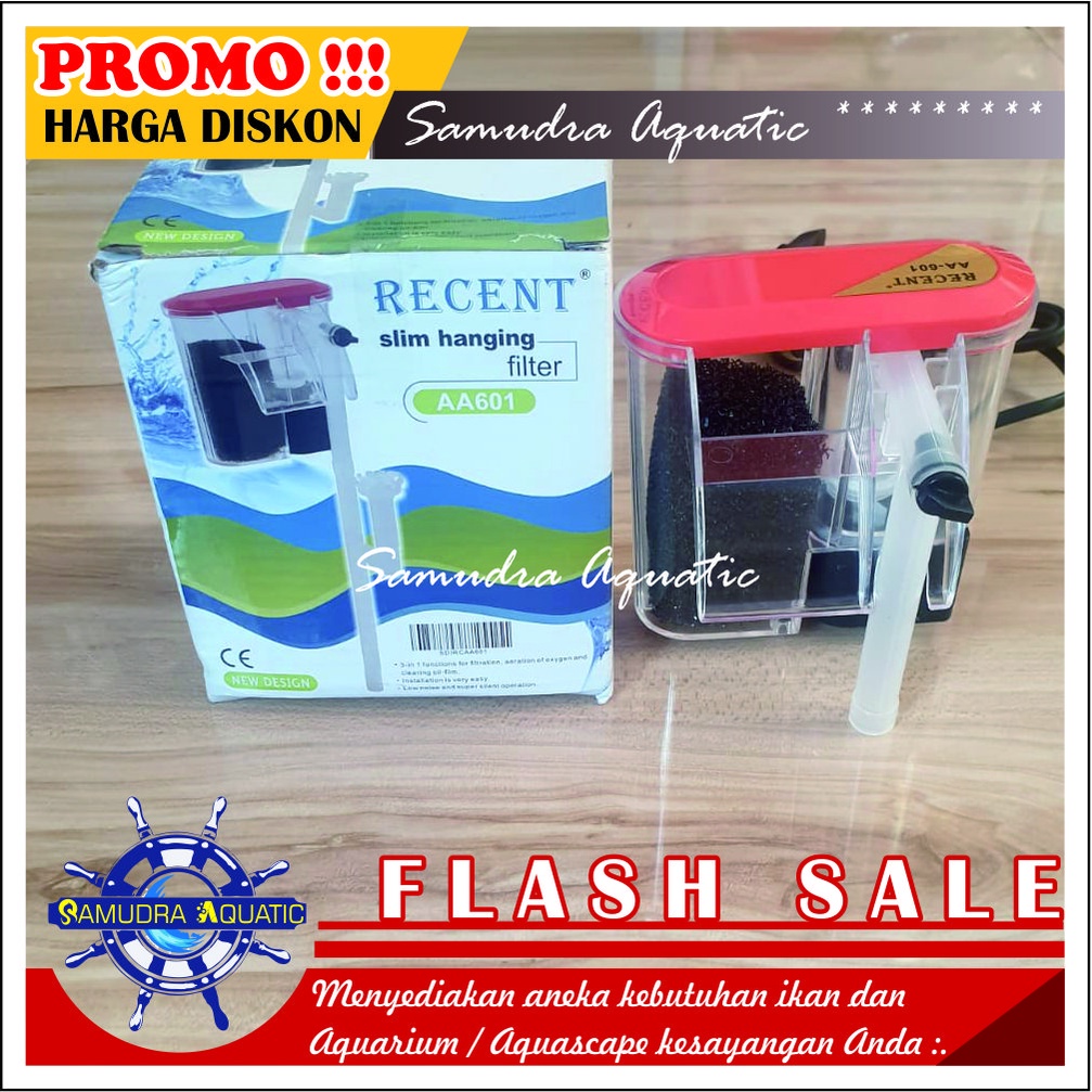 Pompa Filter GANTUNG Aquarium Aquascape, Hanging Filter Aquarium Aquascape HEMAT ENERGY (FREE Bublewrap)