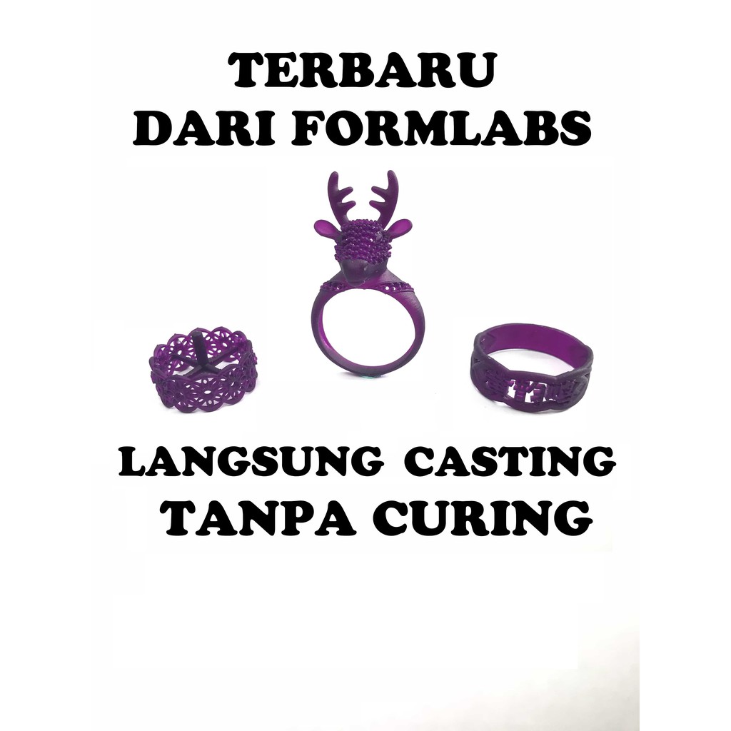 [READY] Jasa print 3D Castable WAX resin (tanpa Curing)